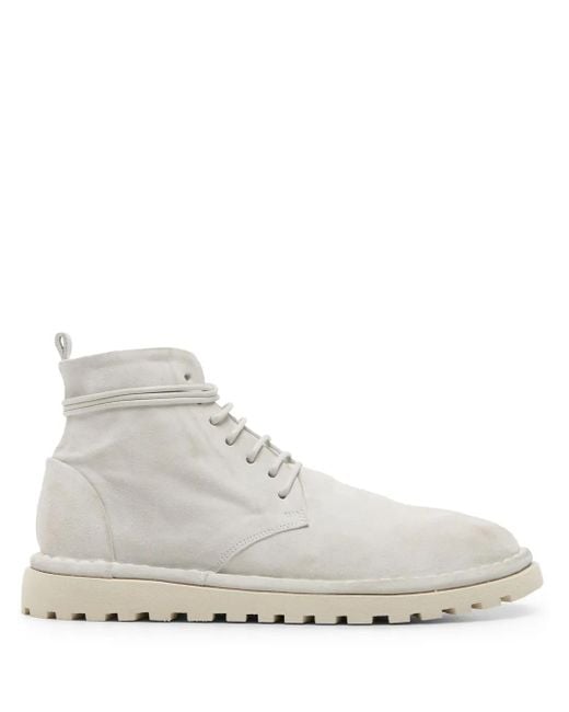 Marsèll White Sancrispa Alta Suede Boots