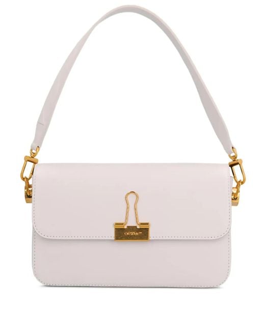 Off-White c/o Virgil Abloh Pink M Plain Blinder Paperclip Shoulder Bag