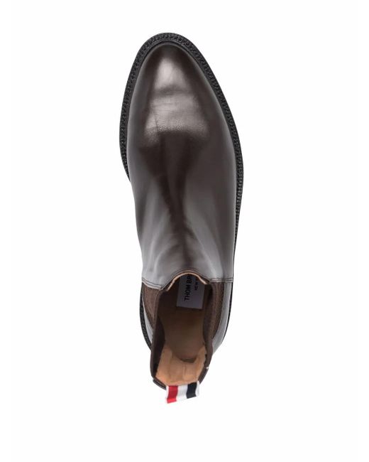 Thom Browne Brown Leather Chelsea Boots for men