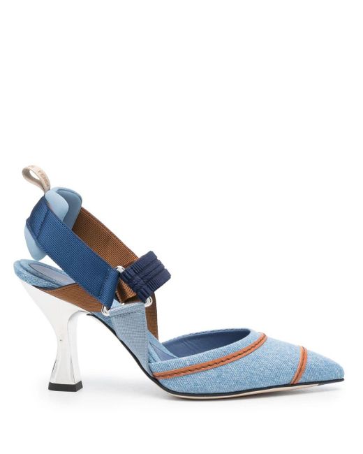 Zapatos Colibrì con tacón de 90mm Fendi de color Blue