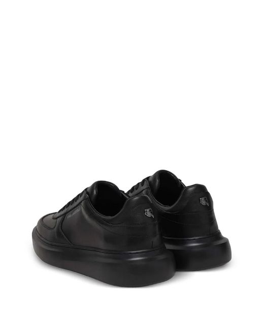 Karl Lagerfeld Black Platform-Sole Sneakers for men