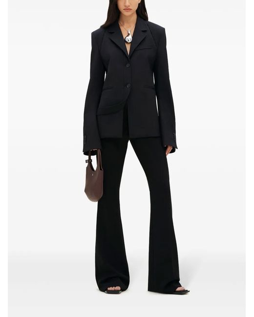 Courreges Blue Wool Blazer