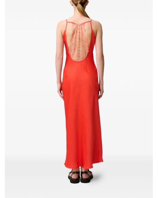 Robe En Dentelle À Col V Claudie Pierlot en coloris Red