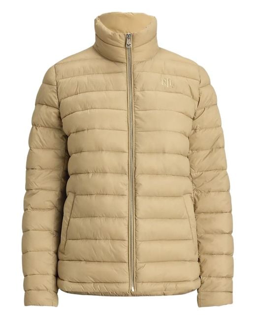 Ralph Lauren Natural Zip Quilted Puffer Jacket