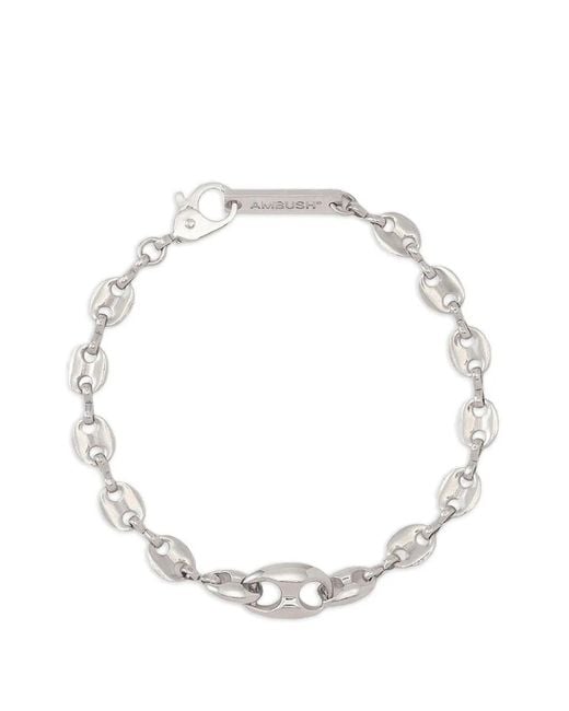 Ambush White Chain-Link Bracelet