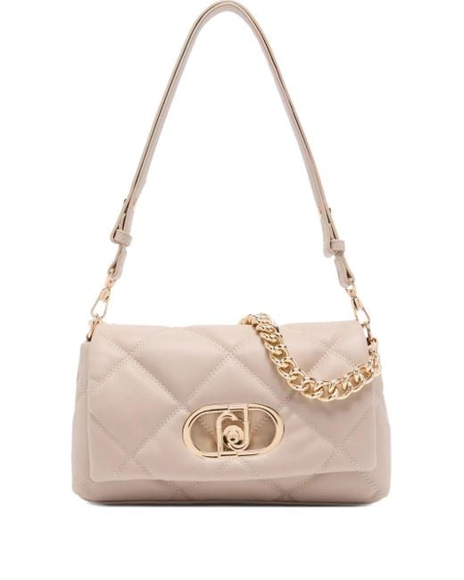 Liu Jo Pink Medim Lapuffy Quilted Chain-Strap Shoulder Bag