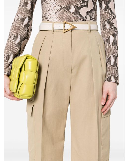 Pantalon à détail plissé Sportmax en coloris Natural