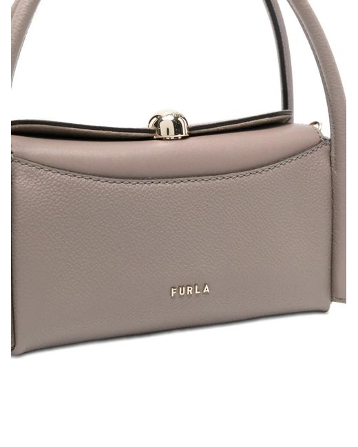 Furla Natural Top Handle Shoulder Bag