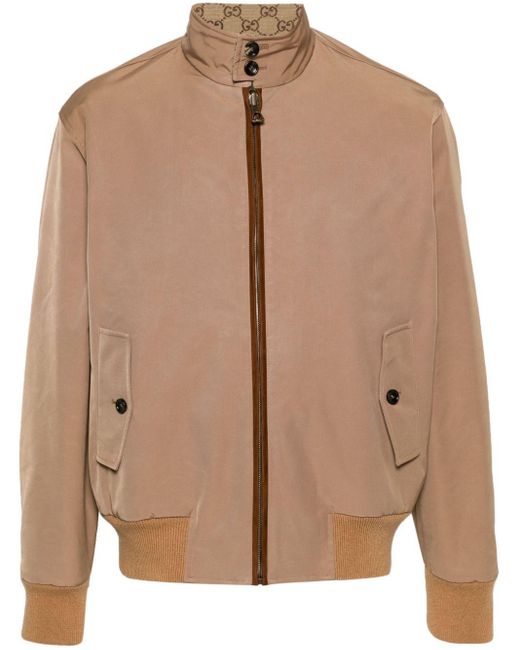 Gucci Brown GG Supreme-canvas Reversible Jacket for men