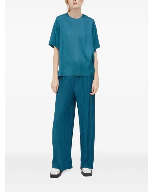 Samsøe & Samsøe Blue Pleated Blouse