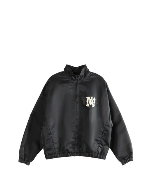 Amiri Black High Neck Zip Fastening Jacket For for men