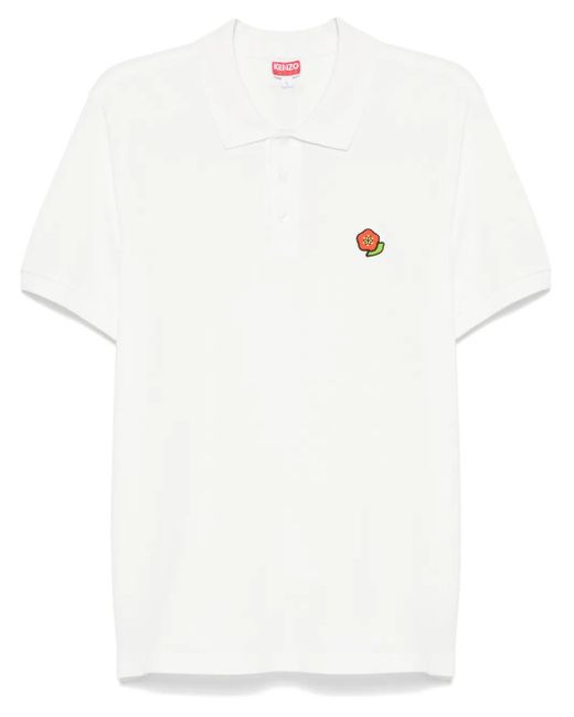 メンズ KENZO Pop Embroidered ポロシャツ White