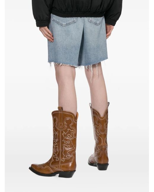 Agolde Blue Indra Shorts