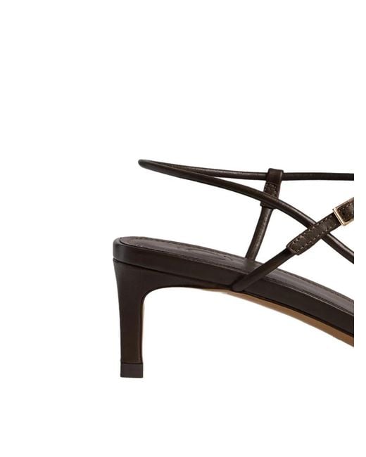12 STOREEZ White Strappy Leather Sandals