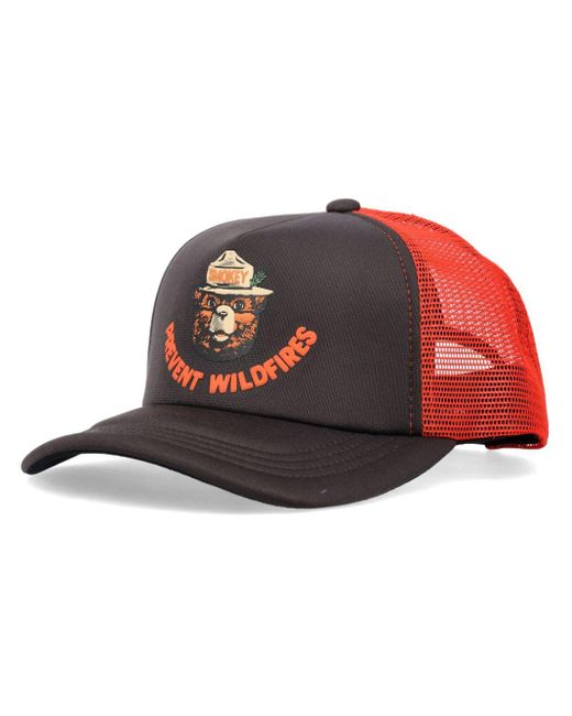 Filson Red Smokey Bear Baseball Cap for men