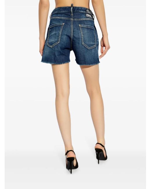 DSquared² Blue Klassische Jeans-Shorts