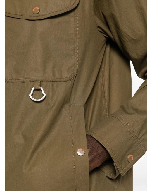 Moncler Green Zip Flap-Pocket Jacket for men