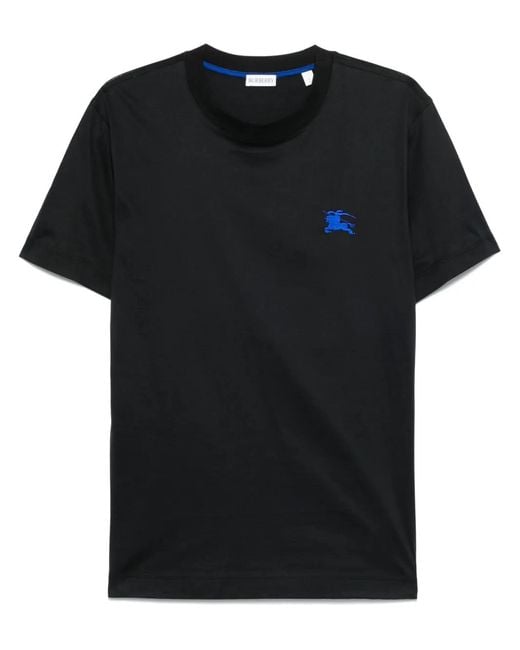 Burberry Black T-Shirt With Logo for men