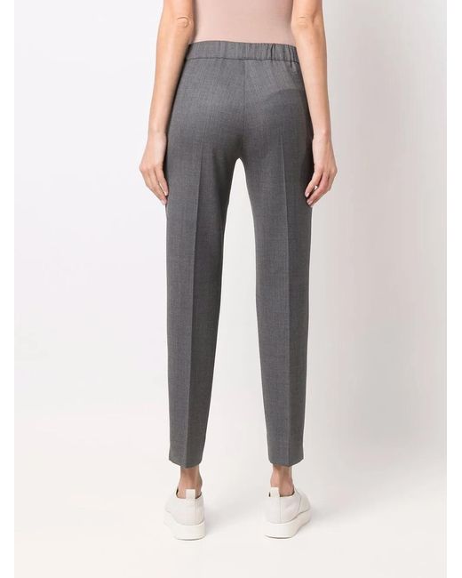 D.exterior Gray Drawstring Wool Trousers