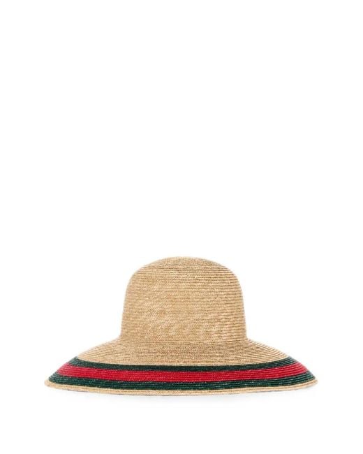 Gucci White Woven Bucket Hat