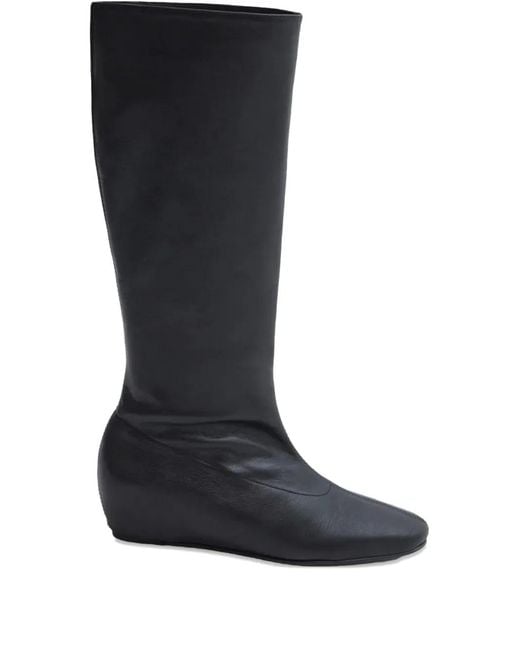Paloma Wool Black Bottines Fernanda En Cuir