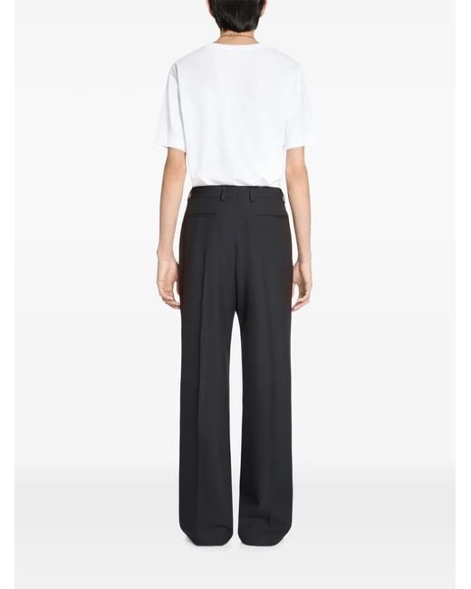 Dries Van Noten Blue Straight-Leg Wool Pants for men