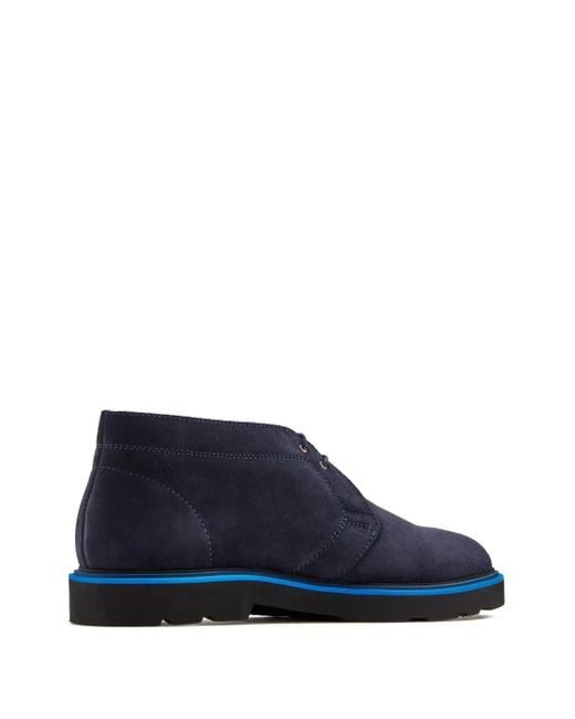 メンズ Paul Smith Karr スエード レザーブーツ Blue