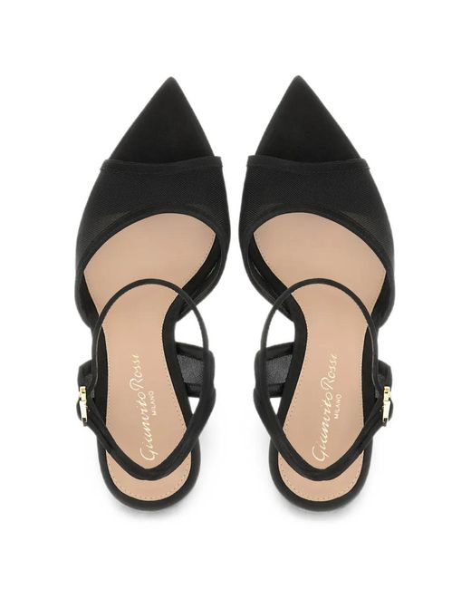 Gianvito Rossi Black Dorotea Platform Sandals