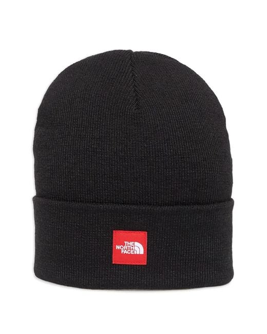The North Face Black Beanie Mit Logo-Patch