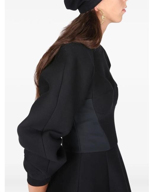 Dolce & Gabbana Black Long-Sleeve Mini Dress