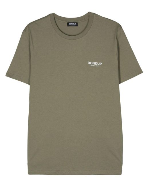 Dondup T-Shirt mit Logo-Print in Green für Herren
