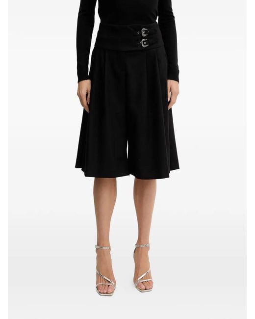 Versace Jeans Couture Black Shorts Mit Schnalle