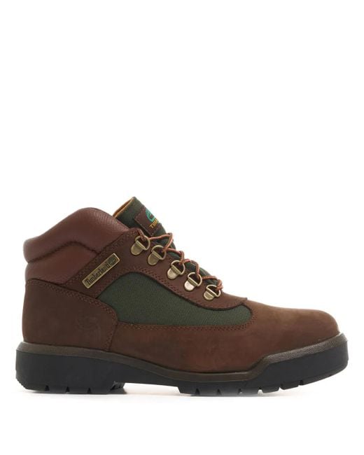 メンズ Timberland レザー アンクルブーツ Brown