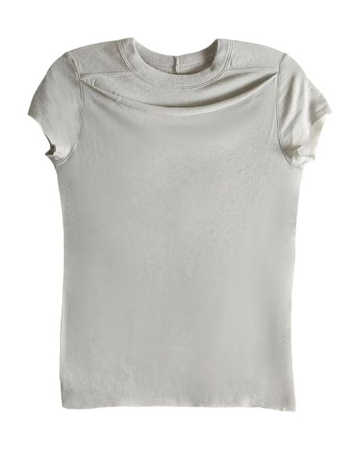 Rick Owens Short-sleeve Crew-neck T-shirt Gray