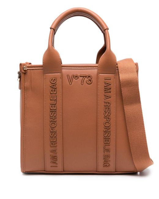 Petit sac à main Shopping V73 en coloris Brown