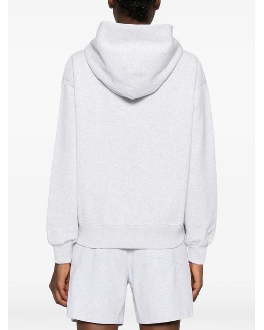 Sporty & Rich White California Emblem Zip-Up Hoodie