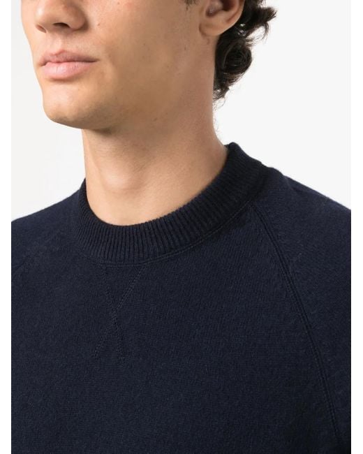 Paul Smith Blue Merino Wool Raglan Sweater for men