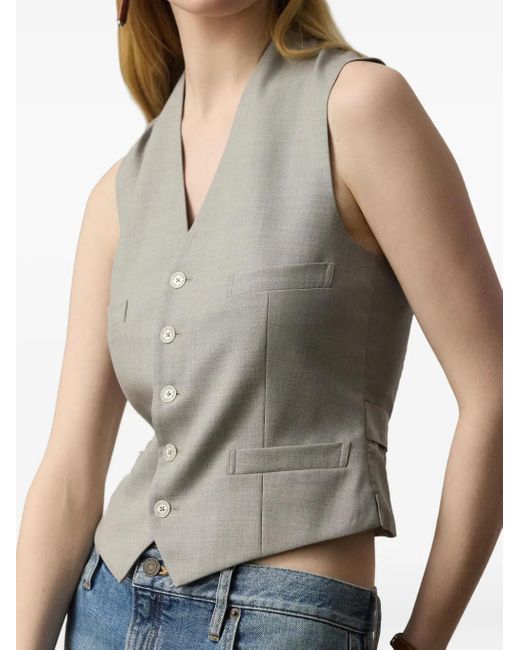 Ralph Lauren Gray Jaiden Tailored Waistcoat