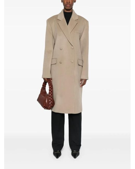 IRO Natural Buttoned Double Breasted Coat