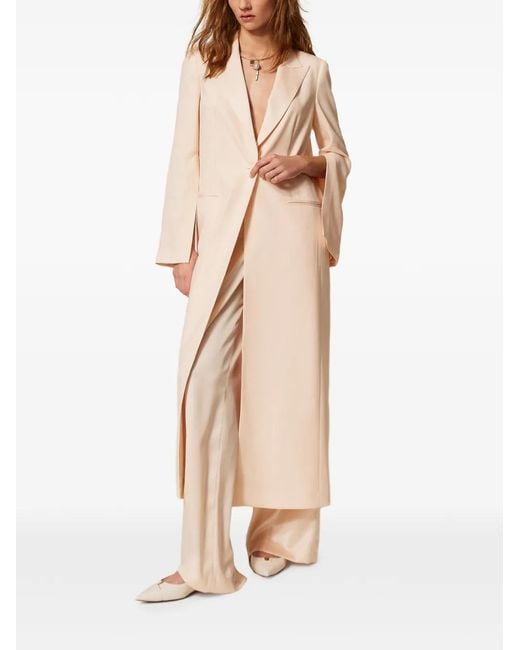 Twinset Natural Envers Duster Coat