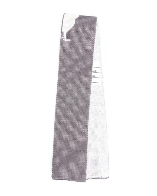 Thom Browne Purple 4-bar Jacquard Silk Tie for men
