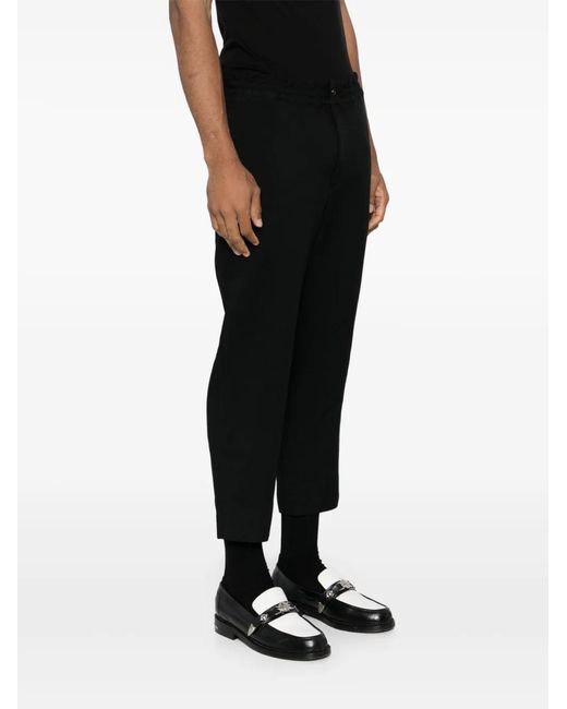 COMME DES GARÇON BLACK Black Elasticated Waist Cropped Trousers