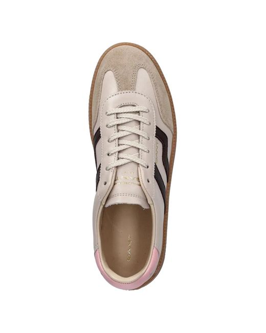 Gant Brown Cuzmani Suede Stripe Sneakers