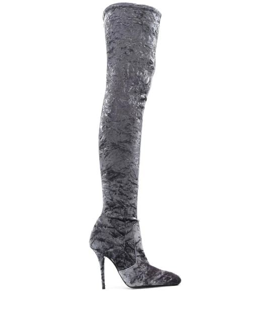Saint Laurent White Talia 110Mm Boots