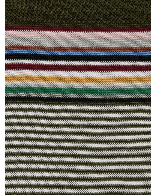 Paul Smith White Striped Socks for men
