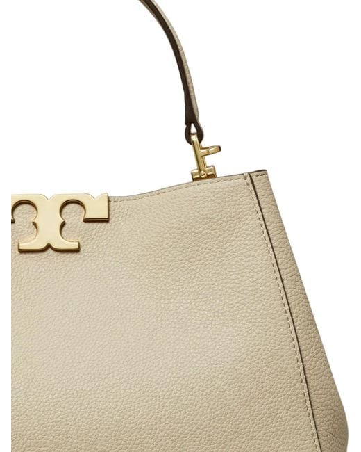 Tory Burch Double-T Logo Satchel in Metallic | Lyst UK