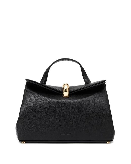 Jacquemus Black The Small Valérie Grained Leather Tote Bag