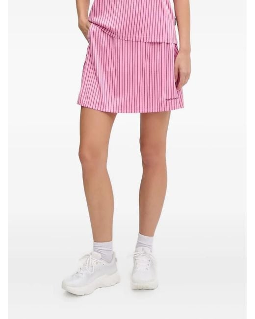 Peak Performance Pink Pinstripe Mini Skirt