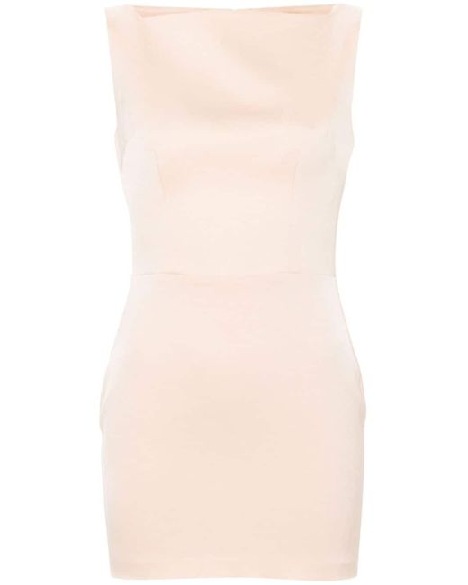 Alex Perry Pink Draped Satin Mini Dress