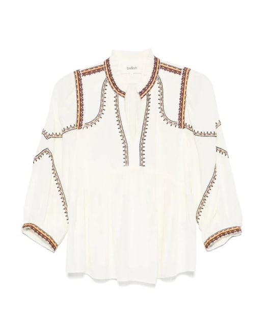 Ba&sh White Talsie Blouse